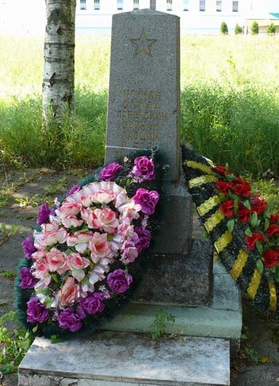 д. Старая Слобода Лодейнопольского р-на. Памятник, установленный на братской могиле, в которой захоронено 188 советских воинов, в т.ч. 1 неизвестный.