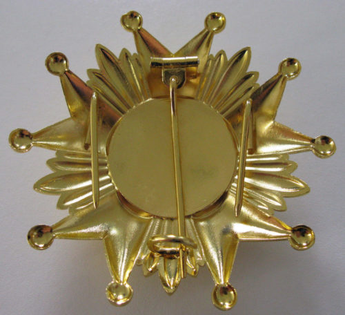 Аверс и реверс золотой звезды к знаку Кавалера большого креста ордена Почётного легиона.