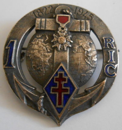 Знак 1-го колониального пехотного полка.
