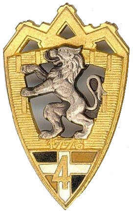 Знак 4-го пехотного полка.