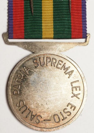 Аверс и реверс медали союза ветеранов Второй мировой войны.