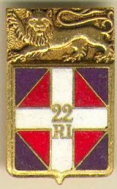 Знак 22-го стрелкового полка.