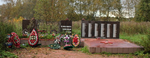 д. Пашозеро Тихвинского р-на. Памятник, на котором увековечено имена 246 погибших земляков.