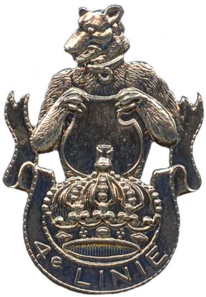  Знак 4-го пехотного линейного полка. 