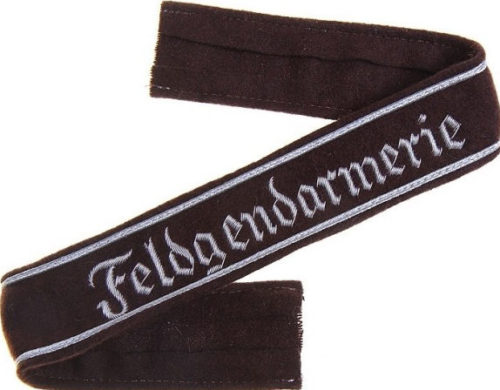 Манжетные ленты полевой жандармерии СС «Feldgendarmerie».
