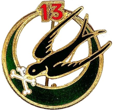 Знаки 13-го полка Алжирских стрелков.