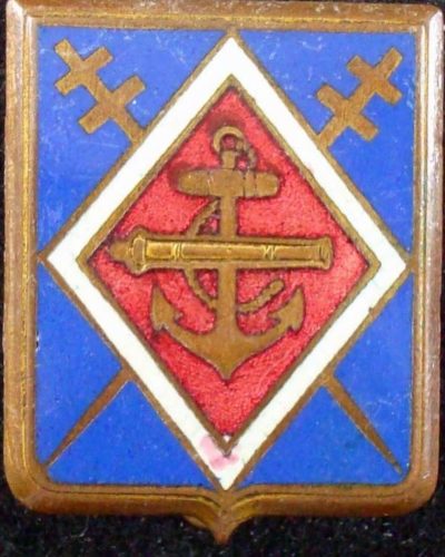 Знак 1-го колониального артиллерийского полка.