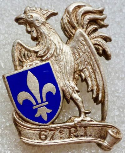 Аверс и реверс знака 67-го пехотного полка.