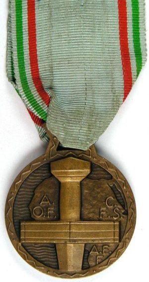 Аверс и реверс медали заслуг Французской Чёрной Африки.