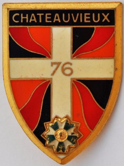 Аверс и реверс знака 76-го пехотного полка.