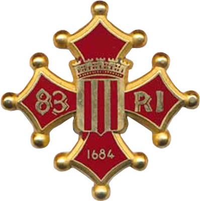 Аверс и реверс знака 83-го пехотного полка.