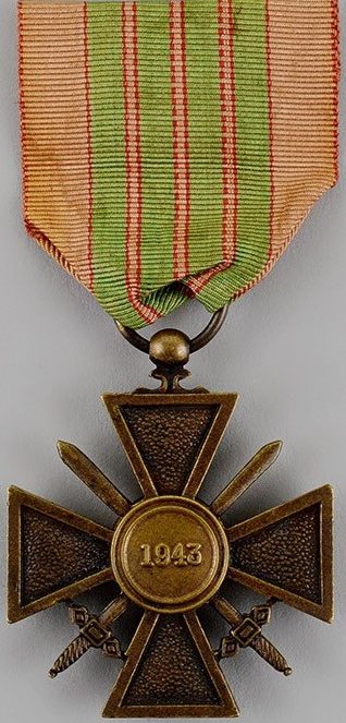 Аверс и реверс Военного креста генерала Жиро.