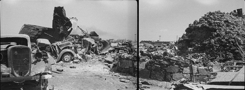 Разбитая немецкая техника в херсонеском аэропорту. Лето 1944 г.