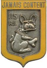 Знак 115-го пехотного полка.