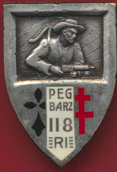 Знак 118-го пехотного полка.