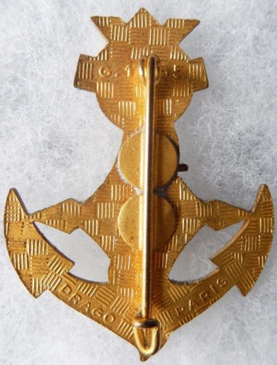 Аверс и реверс знака 12-й сахарской роты морской пехоты в Африке.