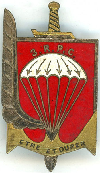 Знак 3-го полка парашютистов морской пехоты. 
