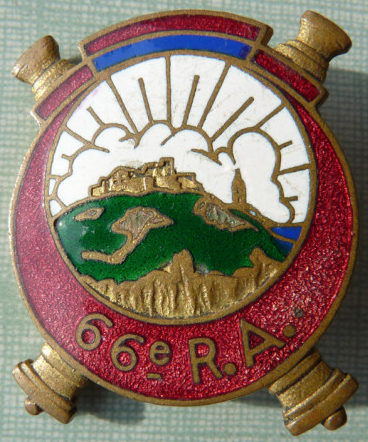 Знак 66-го артиллерийского полка.