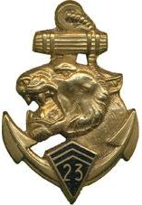 Знак 23-го полка морской пехоты.