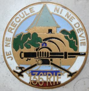 Знак 136-го сержантского пехотного полка. 
