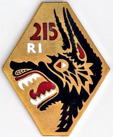 Знак 215-го пехотного полка.