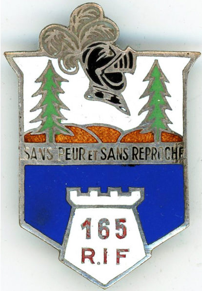 Знак 165-го крепостного пехотного полка.