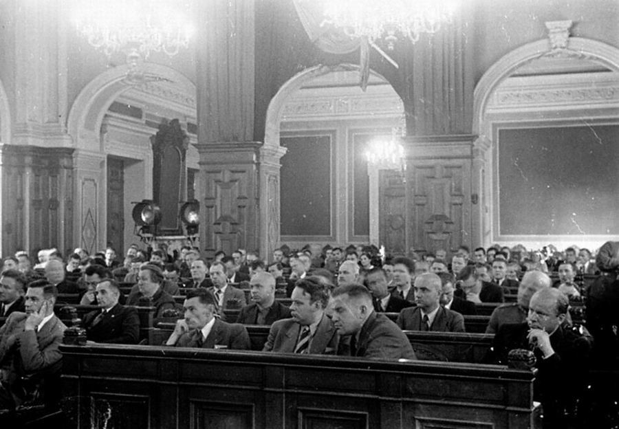Заседание Латвийского народного сейма. Июль 1940 г.
