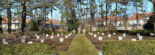 г. Дессау-Рослау. Немецкие военные могилы, солдат, погибших в годы Второй мировой войны.