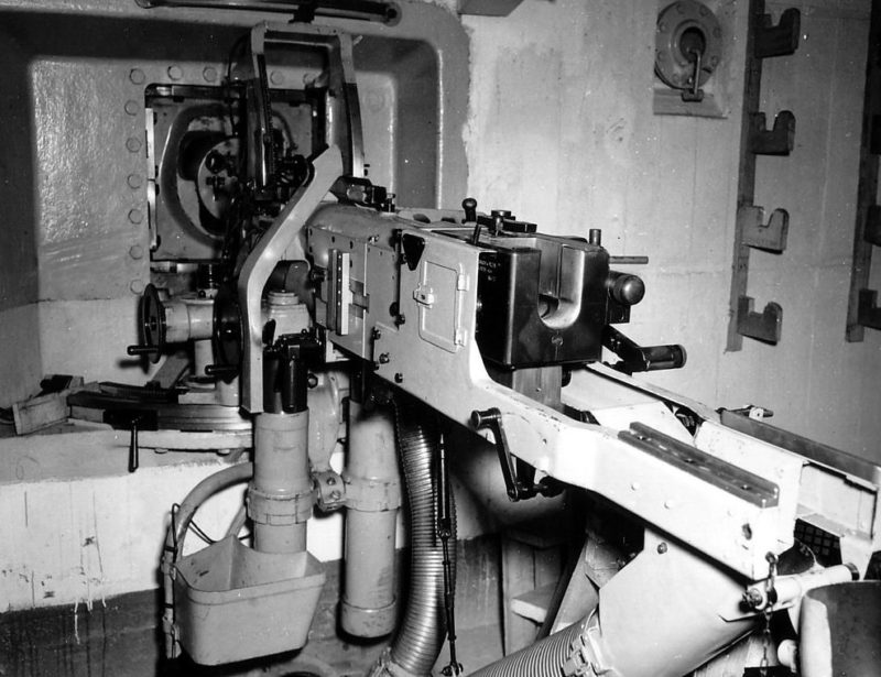 Казематная 40-мм Kanón vz. 36 в бункере. Нормандия. 1942 г.