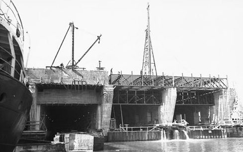 Строительство бункера. Сентябрь 1941 года. 