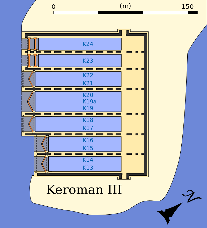 План-схема бункера «Keroman III».