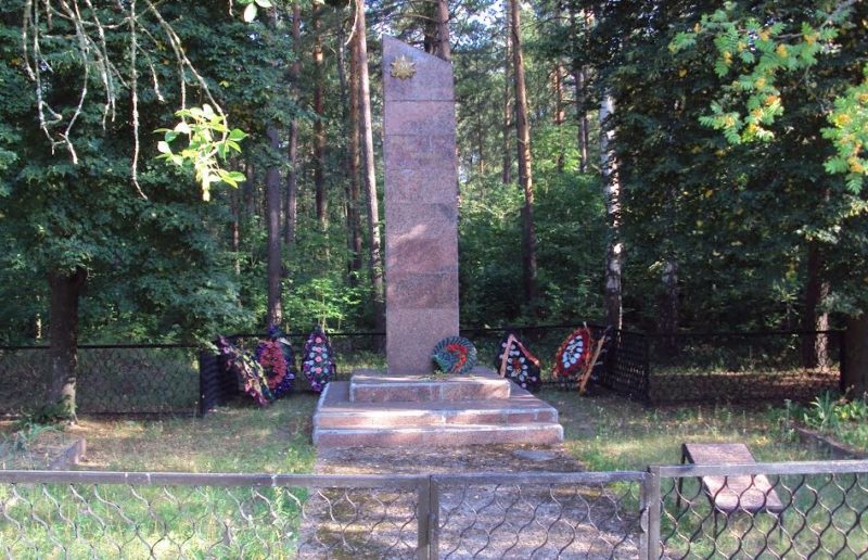 п. Кленки Гомельского р-на. Обелиск на братской могиле советских воинов.