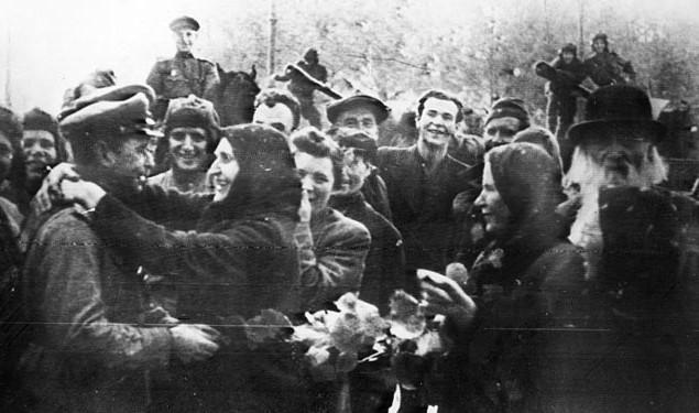 Встреча освободителей. Октябрь 1944 г.