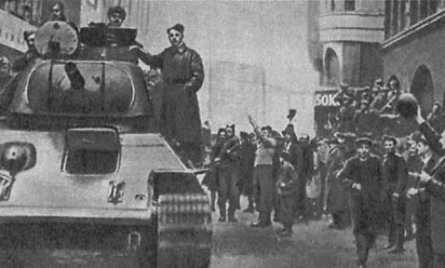 Красная Армия в Братиславе. Апрель 1945 г. 