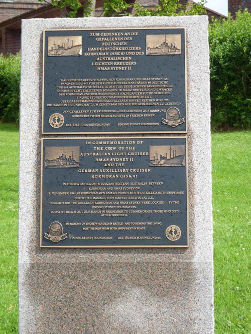 Коммуна Лабё. Памятный знак австралийским морякам, погибшим в годы Второй мировой войны.