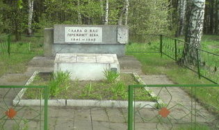д. Гута Рогачёвского р-на. Братская могила советских воинов.