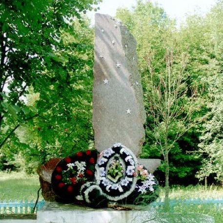 д. Клепачи Слонимского р-на. Братская могила, в которой похоронен генерал-майор Хацкилевич М.Г.