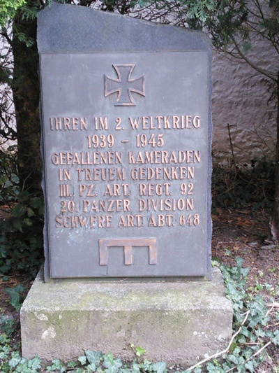Коммуна Бейлштейн. Памятник немецким солдатам, погибшим во Второй мировой войне.