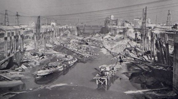 Порт после освобождения Дюнкерка. Май 1945 г.