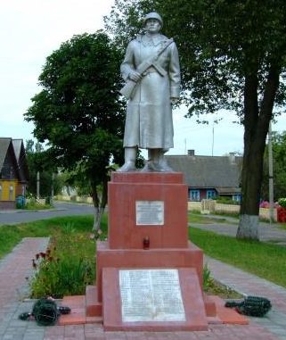 п. Острино Щучинского р-на. Памятник погибшим на войне.