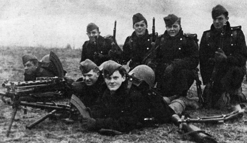 Датские солдаты в день вторжения Германии. 9 апреля 1940 г.