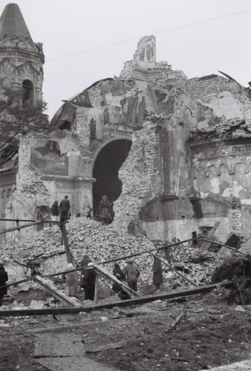 Руины Покровской церкви. Октябрь 1941 г.