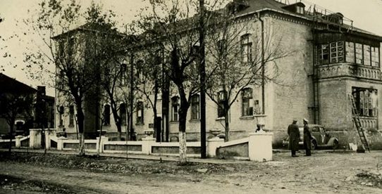 Гестапо в школе на ул. Волоколамская, 12. Октябрь 1941 г.