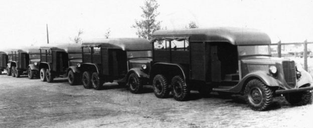 Автомобили с двухосными ведущими тележками TRADO. 1939 г. 