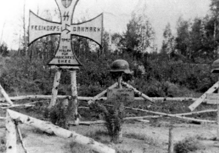 Солдаты корпуса «Дания» в Демьяновском котле. Март 1942 г.