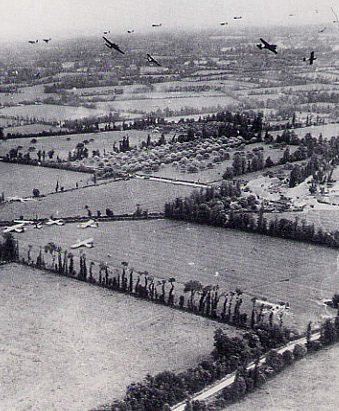 Высадка американского десанта с планеров «Waco CG-4» и «Horsa». 6 июня 1944 г.