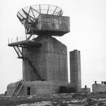 Бункер типа V174 для радара во время войны и сегодня.