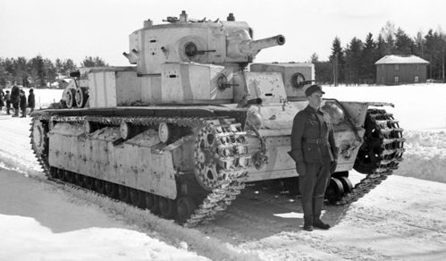 Советский танк на службе у финнов. Январь 1940 г.