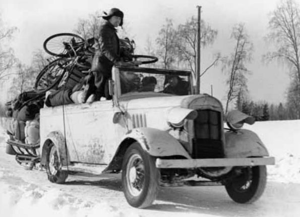 Эвакуационный финский транспорт. Февраль 1940 г.