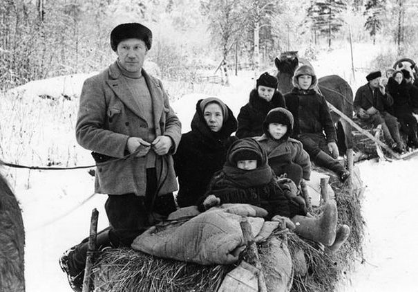 Эвакуация финнов после передачи части финской территории СССР. Март 1940 г.